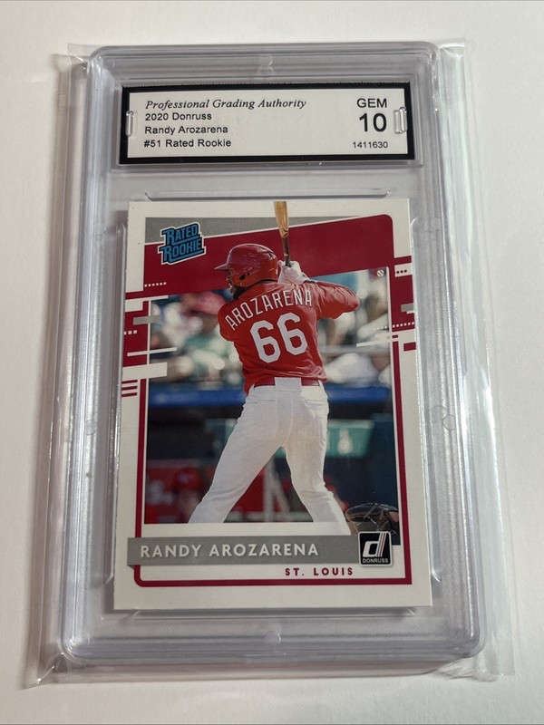 2020 RANDY AROZARENA DONRUSS RATED ROOKIE GEM 10 #51 MINT