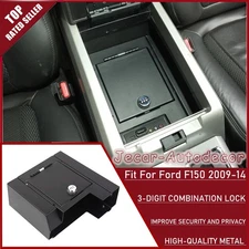 Console Armrest Insert Vault Safe Storage Box Password Lock For Ford F150 09-14