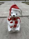Vintage 2003 TPI Coca Cola Polar Bear 29” Light Up Blow Mold Christmas Figure