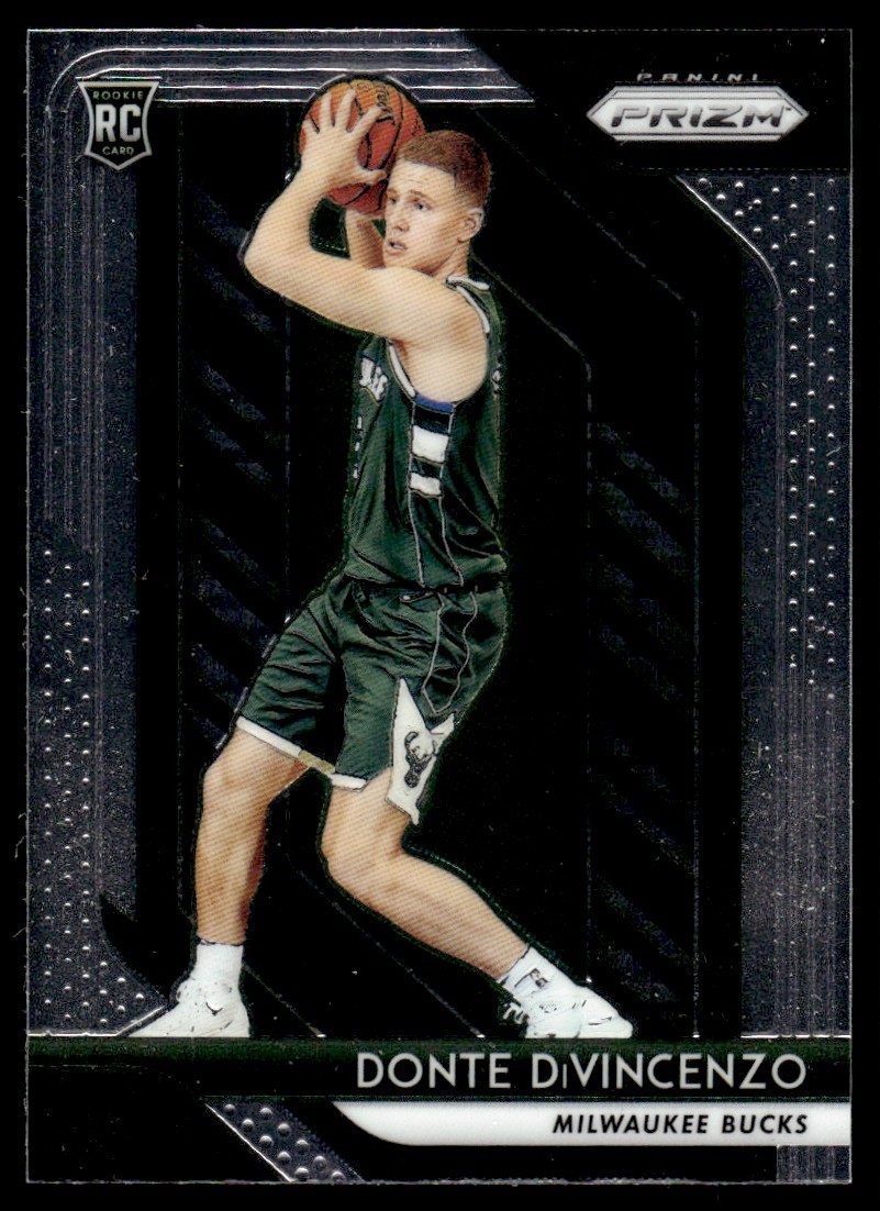 Donte DiVincenzo 2018-19 Panini Prizm RC #246 Milwaukee Bucks Rookie Card