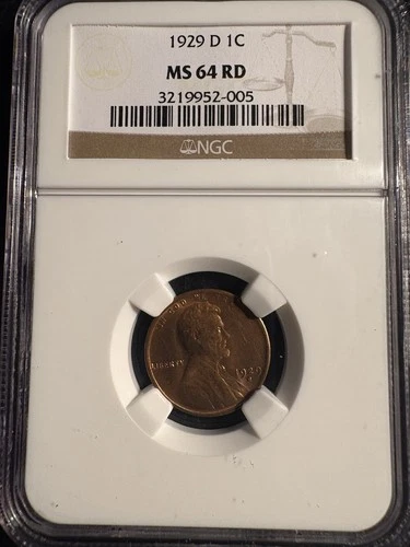 1929-D LINCOLN 1C MS64 RD