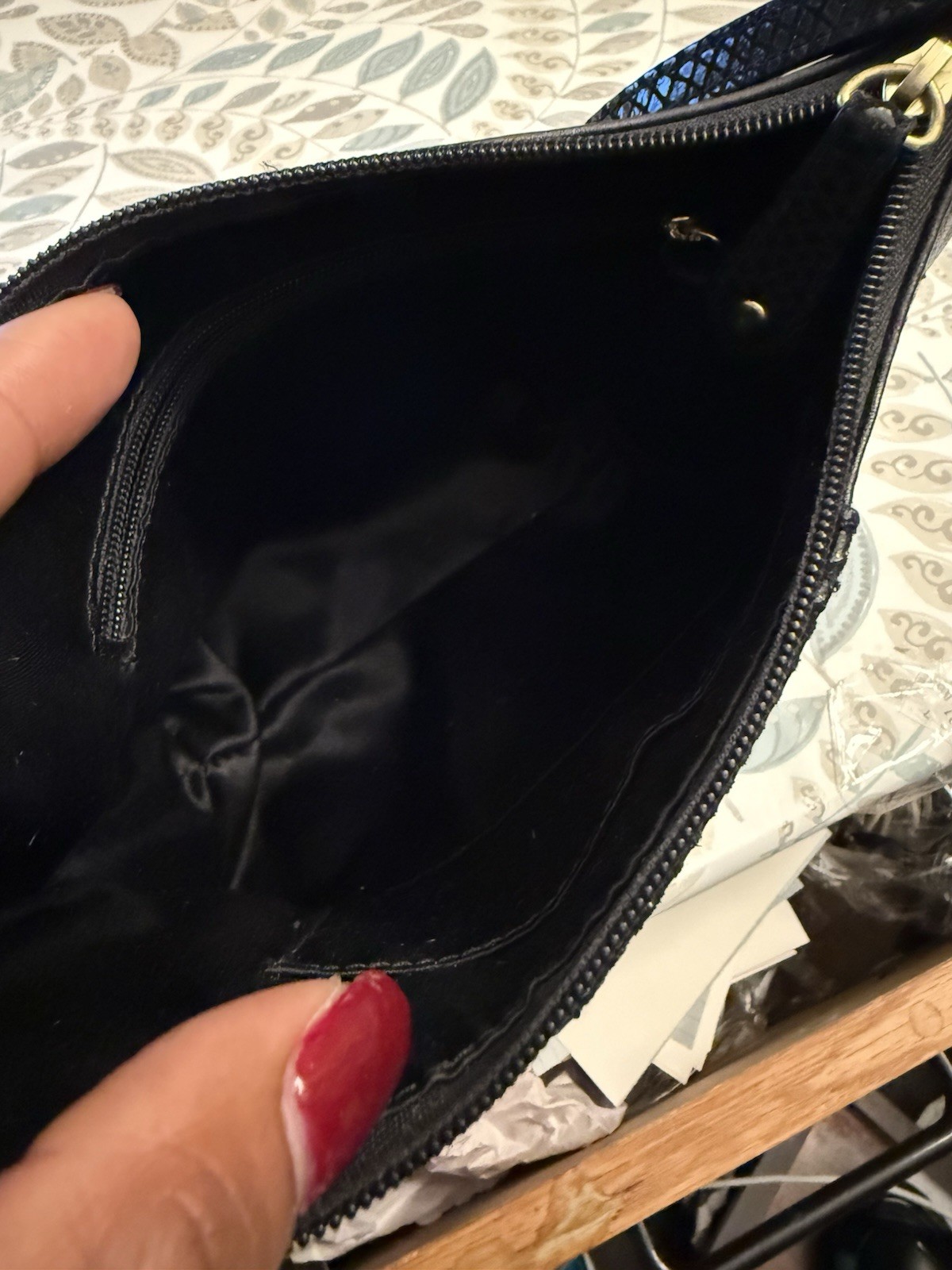 COACH Ashley Python Pleated Leather Black Swingpa… - image 9