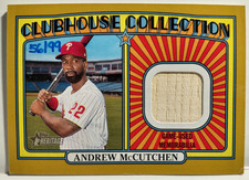 2021 Topps Heritage Clubhouse Collection Relics GOLD McCutchen #CC-AM 56/99 READ
