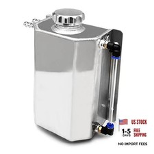 Universal Coolant Overflow Tank 2l Aluminum Coolant Radiator Overflow 2L silver