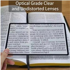 Full Page Large Sheet Magnifier Magnifying Glass Reading Aid Glass Page Magnifyi
