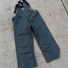 Carhartt 100142 Surrey Waterproof Bib Overalls Green Mens M Regular PVC Workwear
