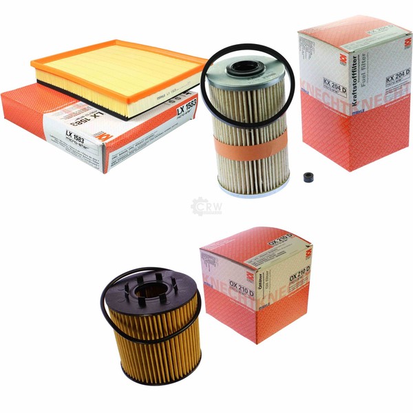 Mahle / Knecht Kraftstofffilter KX 204D Luftfilter LX 1583 ÖLfilter OX 210D-image