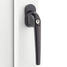 Mila Tilt and Turn Upvc Window Handle Locking 30mm Spindle Black Window Handle
