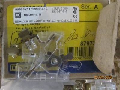 Square D 9999SX11 Auxiliary Contact. New in the box. 2 to sell. Price per unit.
