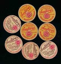 8 RARE Sanitary's Dairy Sealtest Youngstown Ohio O Milk Bottle Caps 715 Erie St