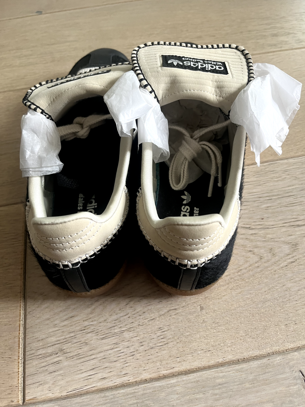 Galles Bonner Samba Uomo 10.5 Nero Pony Hair Autentico Adidas