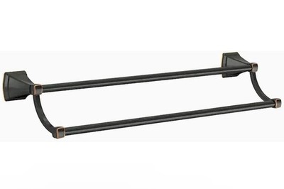 Delta Flynn 24 Inch Double Towel Bar Oil Rubbed Bronze Finish Open Box
