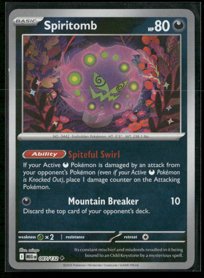 Spiritomb - ME01: Mega Evolution 087/132 Reverse Holo NM