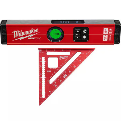 14 In. REDSTICK Digital Box Level with Pin-Point Measurement Technology and 7 In