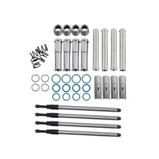 Complete Adjustable Pushrods  Cover Kit Chrome Push Rod Kits Set Replacement...