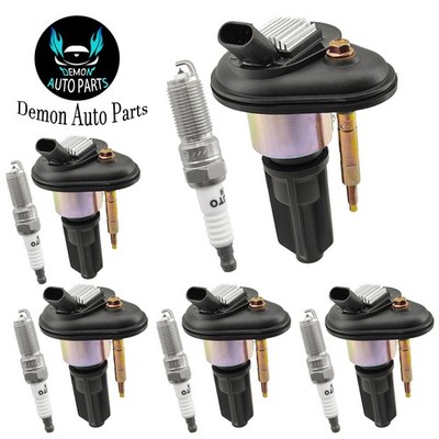 5pcs Ignition Coil and Spark Plug For 2006-2006 Hummer H3 3.5L L5