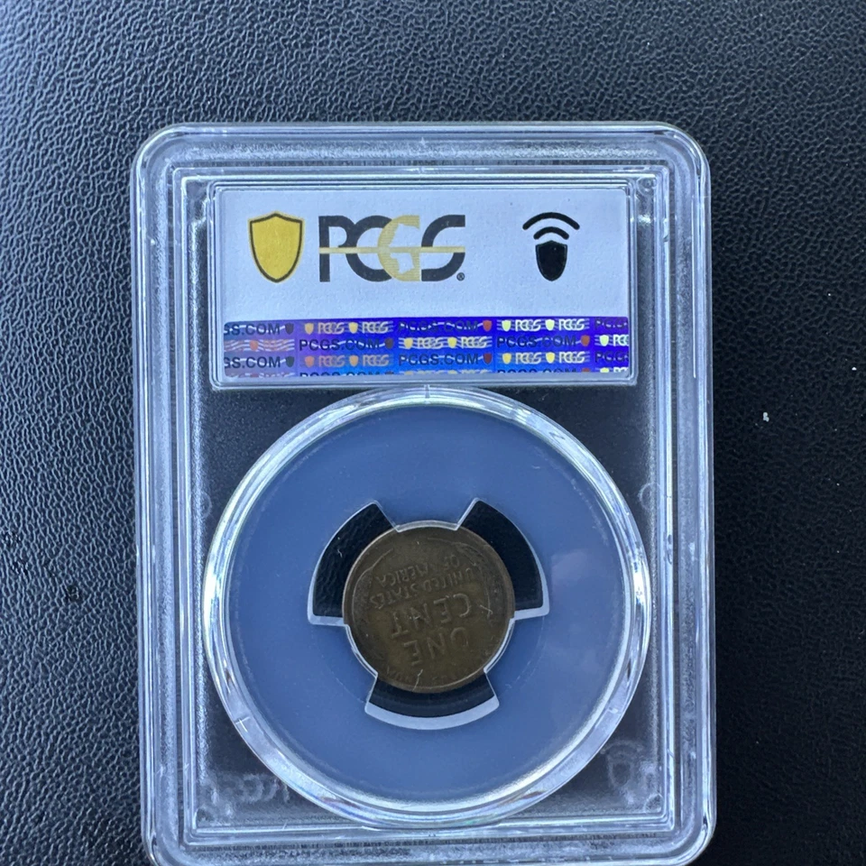 1914 D PCGS VF25 Lincoln Wheat Penny Key Date Coin Old Blue Holder Brown - Image 3 of 4