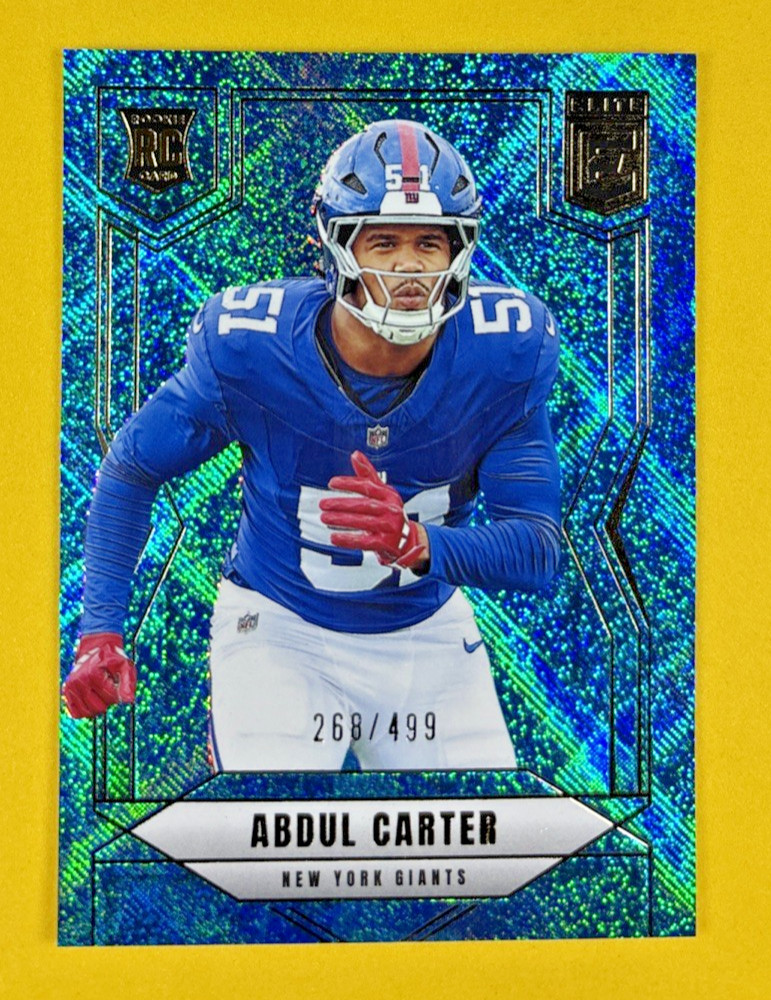 2025 Donruss Elite Abdul Carter (RC) #111 Status Sparkle /499 - Giants