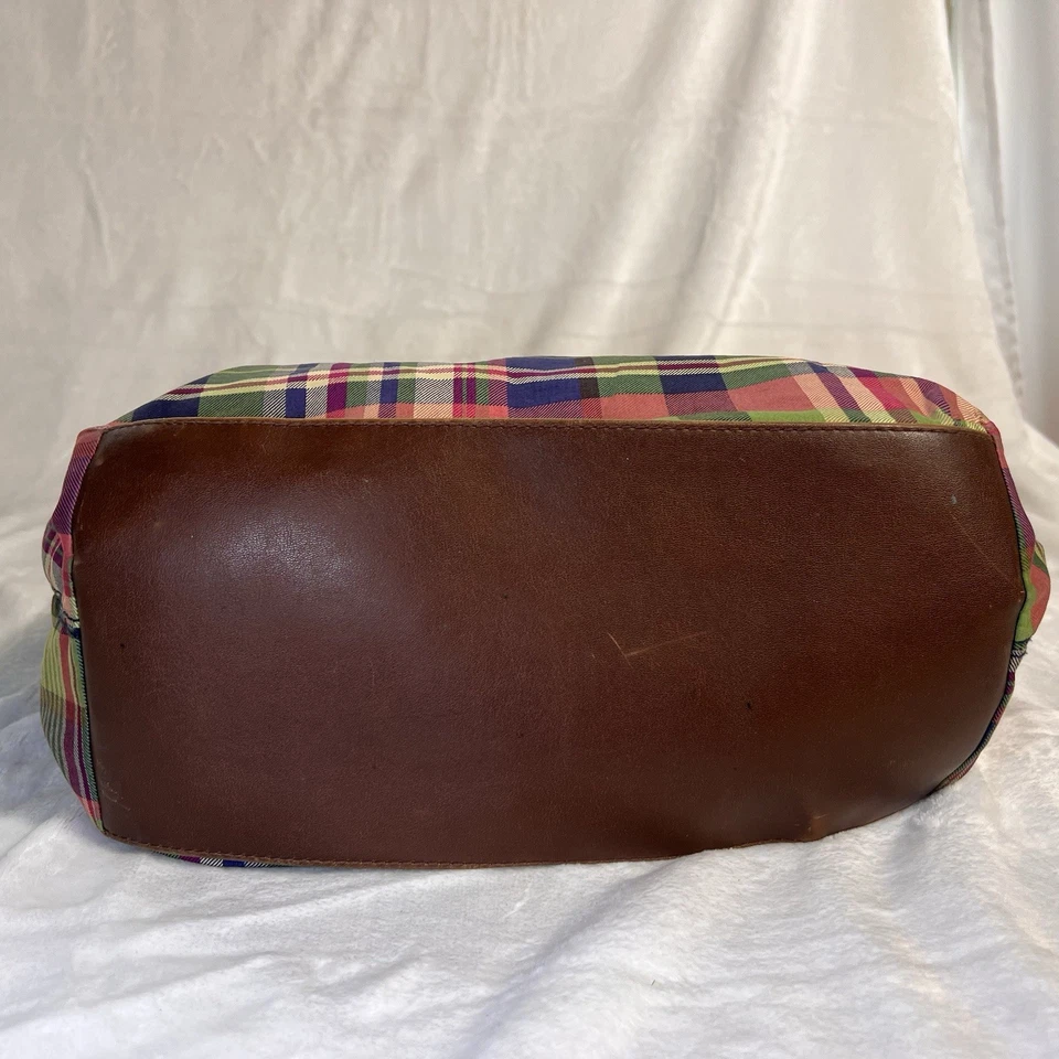 American Living Bolso de Hombro a Cuadros Cartera CONJUNTO con Monedero Vintage Preppy Años 80’s Foto 3 de 4