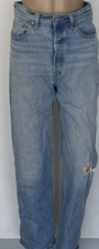 Pantalones de mezclilla Levi’s para mujer talla 28 Rib Cage pierna recta azul claro