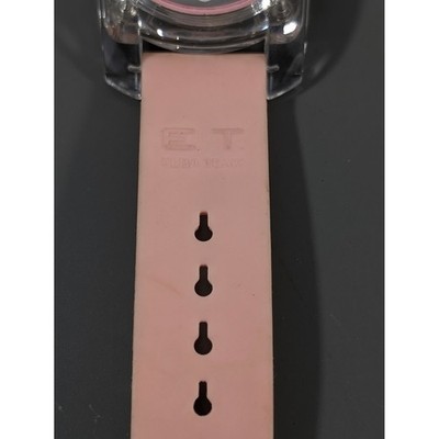 Locman Italy Elba Team Watch Pink Silicone Band Working Date 