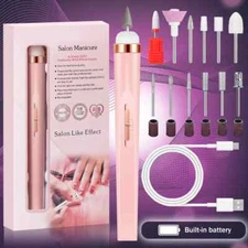 YIKOOLIN 5 In 1 Electric Nail Polish Drill USB Charge Set