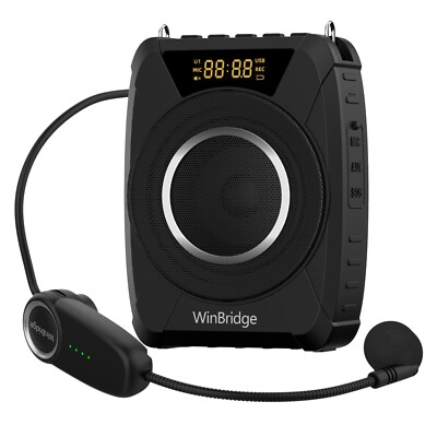 20W Bluetooth Voice Amplifier Wireless Microphone for Teachers, Portable Wate...