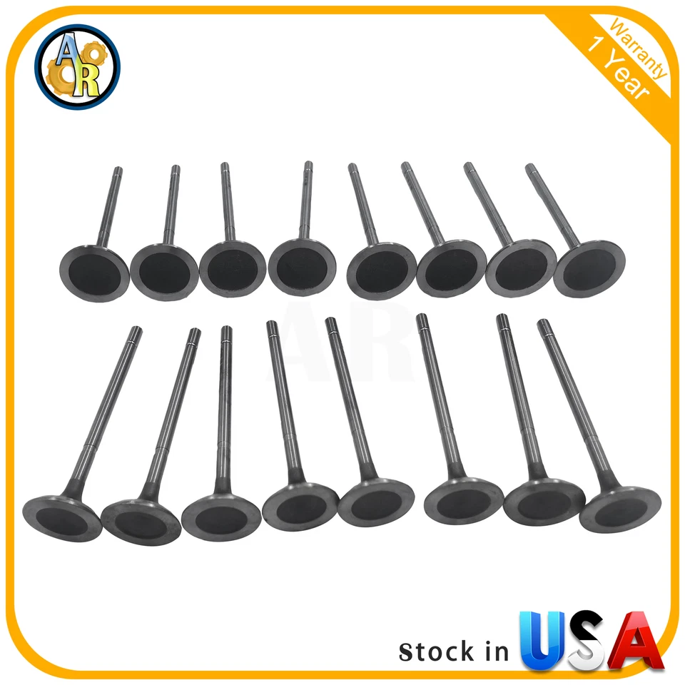 Впускные выпускные клапаны 16 шт для Dodge Mitsubishi Plymouth DOHC VIN X Y B 420A - Изображение 2 из 3