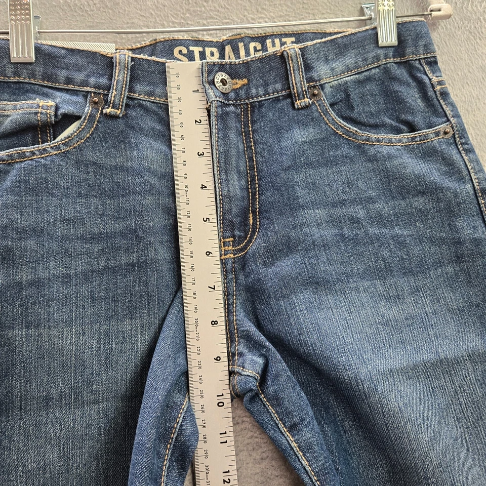 Jeans Crazy 8 Boys 10 Azul Husky Denim Cintura Ajustable Recta 24" Entrepierna Nuevos con Etiquetas Foto 4 de 4