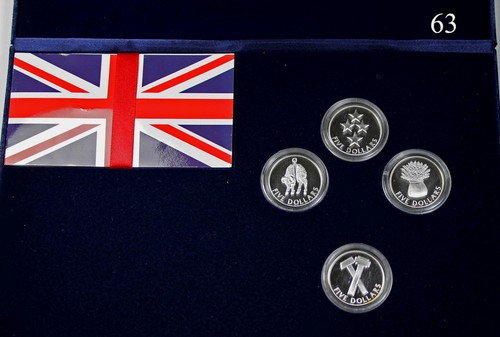 New Zealand- 1998 - Silver Proof 5 Dollars Coin Set- PRIDE OF NEW ZEALAND - 第 1/4 張圖片