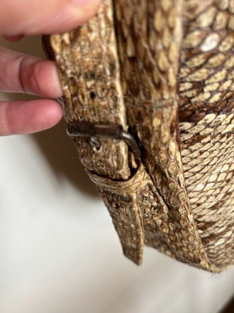 Genuine python purse/bag. Unique custom made genu… - image 6