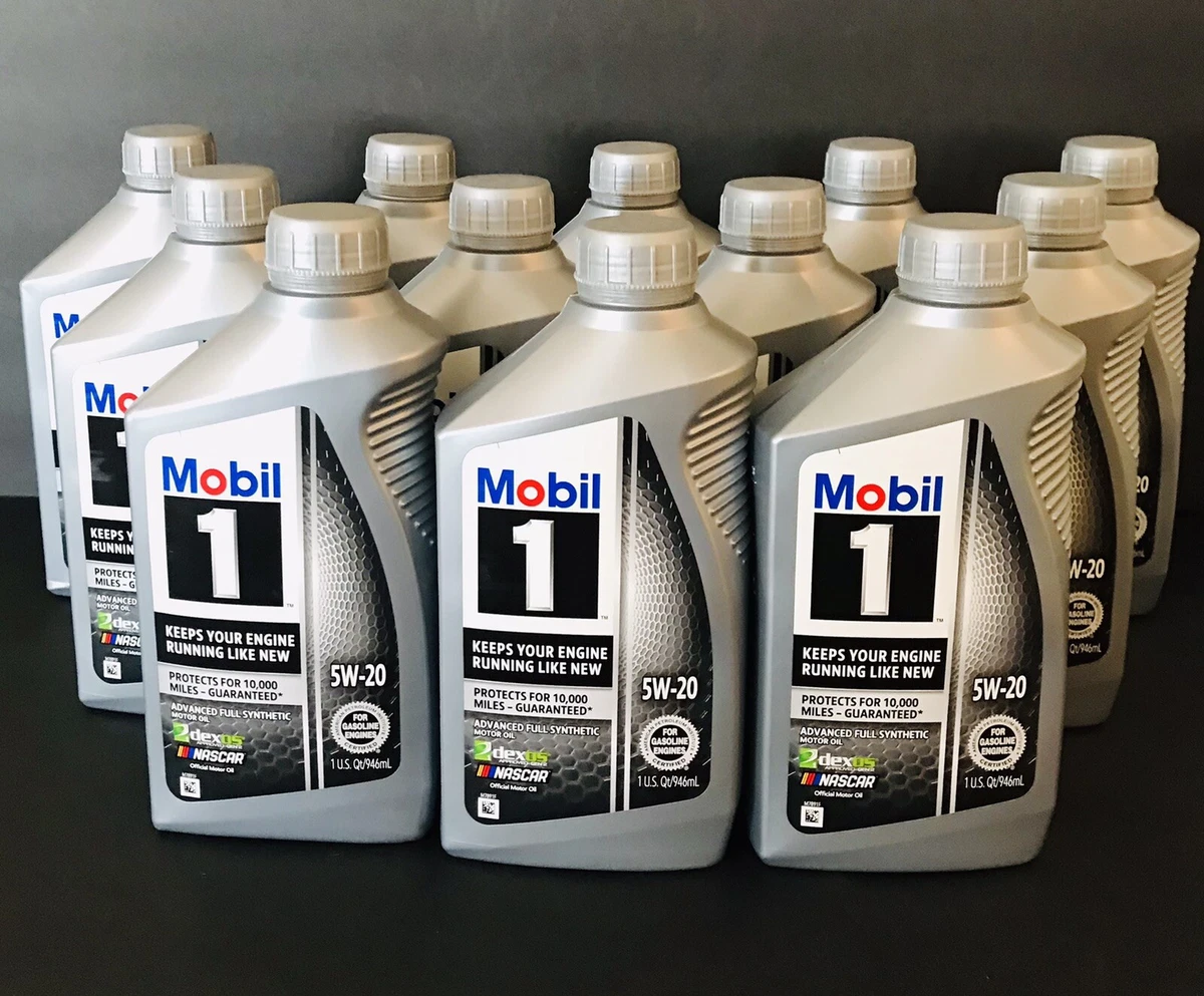 12 PACK MOBIL OIL 5W 20 ADVANCED FULL SYNTETIC USA QT ONLY UPS