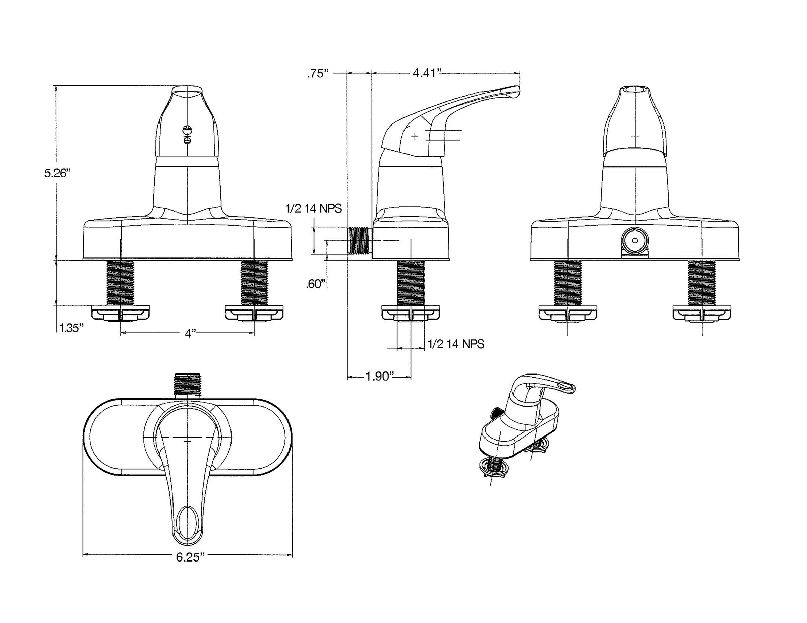 Wholesale Plumbing Supply RV Mobile Home Shower Valve with HandHeld