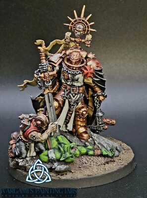 Painted High Marshal Helbrecht WH40K Space Marines Black  Templars Miniature
