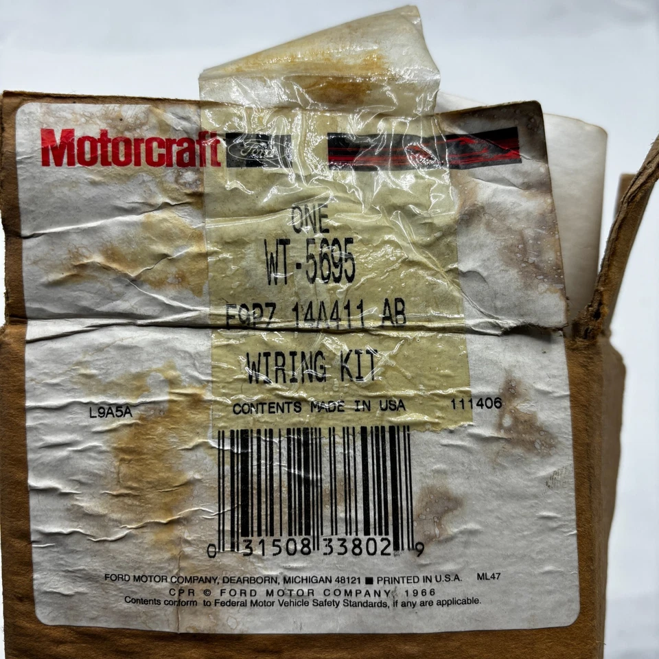 Kit de cableado motor limpiaparabrisas Motorcraft WT-5695 Ford F9PZ-14A411-AB 1987-98 F Bronco Foto 3 de 4