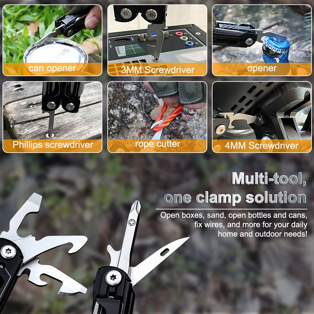 Multi tool Multipurpose Outdoor Folding Pocket Pliers Multitool 16 in 1