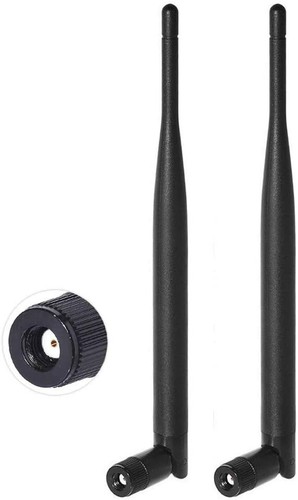 RP-SMA WLAN Antenne 6dBi Dualband 2,4GHz 5,8GHz 2 Stück für Intel Fenvi HP Dell - Afbeelding 2 van 7