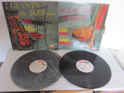 33 TOURS ..2 PLATTEN .2 GIGANTS DU JAZZ SYDNEY BECHET DJANGO REINHARDT   
