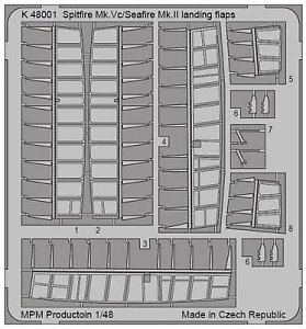 MPM 100-K48001 - 1/48 Spitfire Mk.Vc/Seafire Mk.II landingflap - Neu