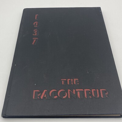 1937 BAKERSFIELD JUNIOR COLLEGE YEARBOOK BAKERSFIELD, CALIFORNIA  RACONTEUR