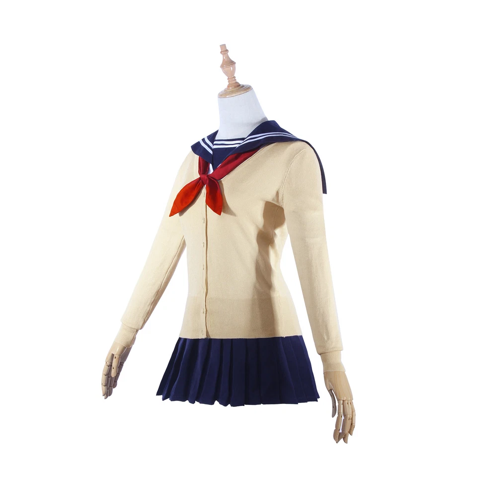 My Hero Academia Himiko Toga Cosplay Disfraz Peluca JK Uniforme Conjunto Completo Foto 4 de 4