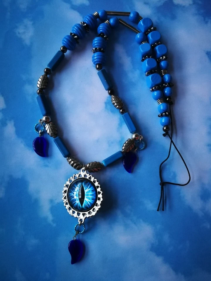 Turkish Blue Eye Good Luck Pendant Evil Eye Protection Talisman Amulet Necklace - Image 2 of 4