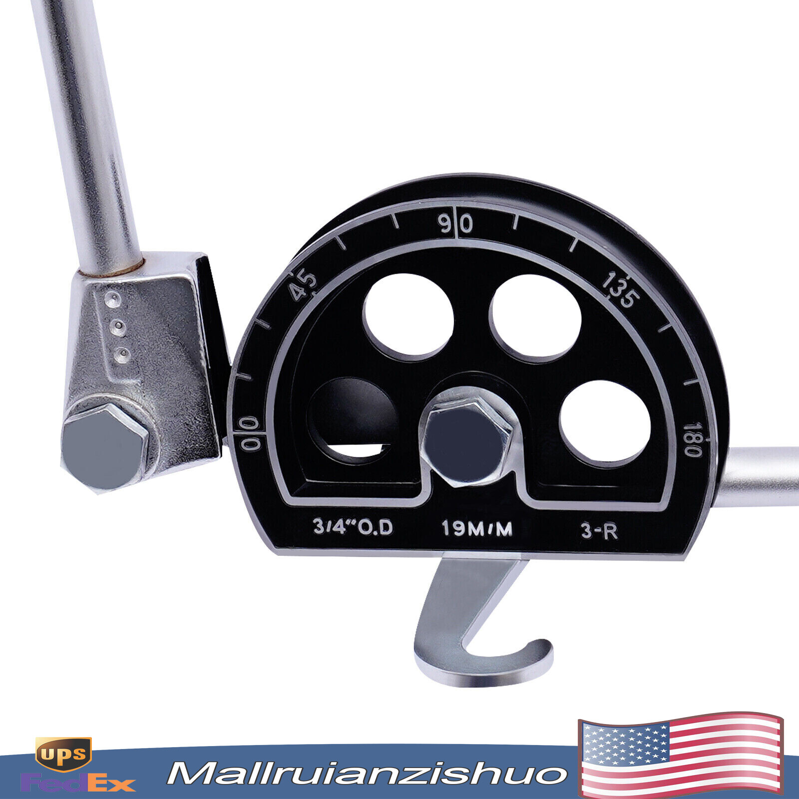 3/4" Manual Pipe Tube Bender HVAC Refrigeration Ratchet Bending Tool 0~180°