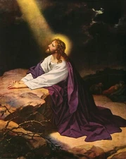 Art Print Heinrich Hofmann Christ in Gethseman Giclee Repro oil painting