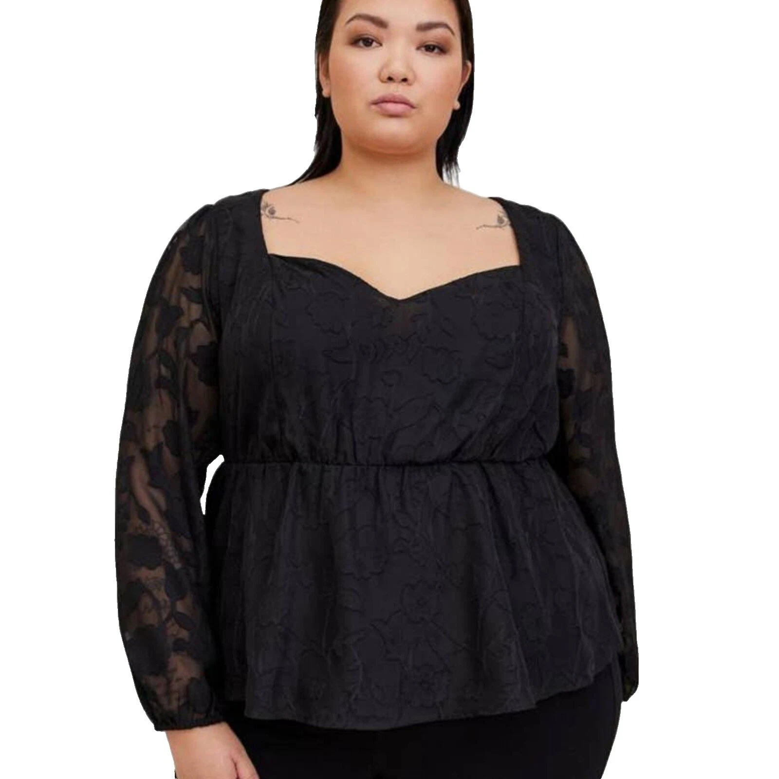 Блузка топы из полиэстера для женщин Torrid