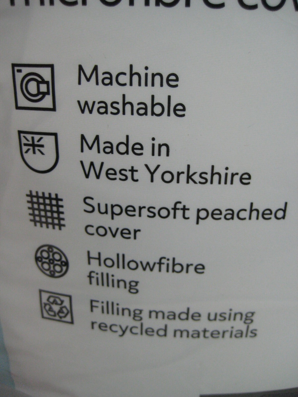 Sainsbury's Home Supersoft Washable 4.5 Tog Duvet Double eBay