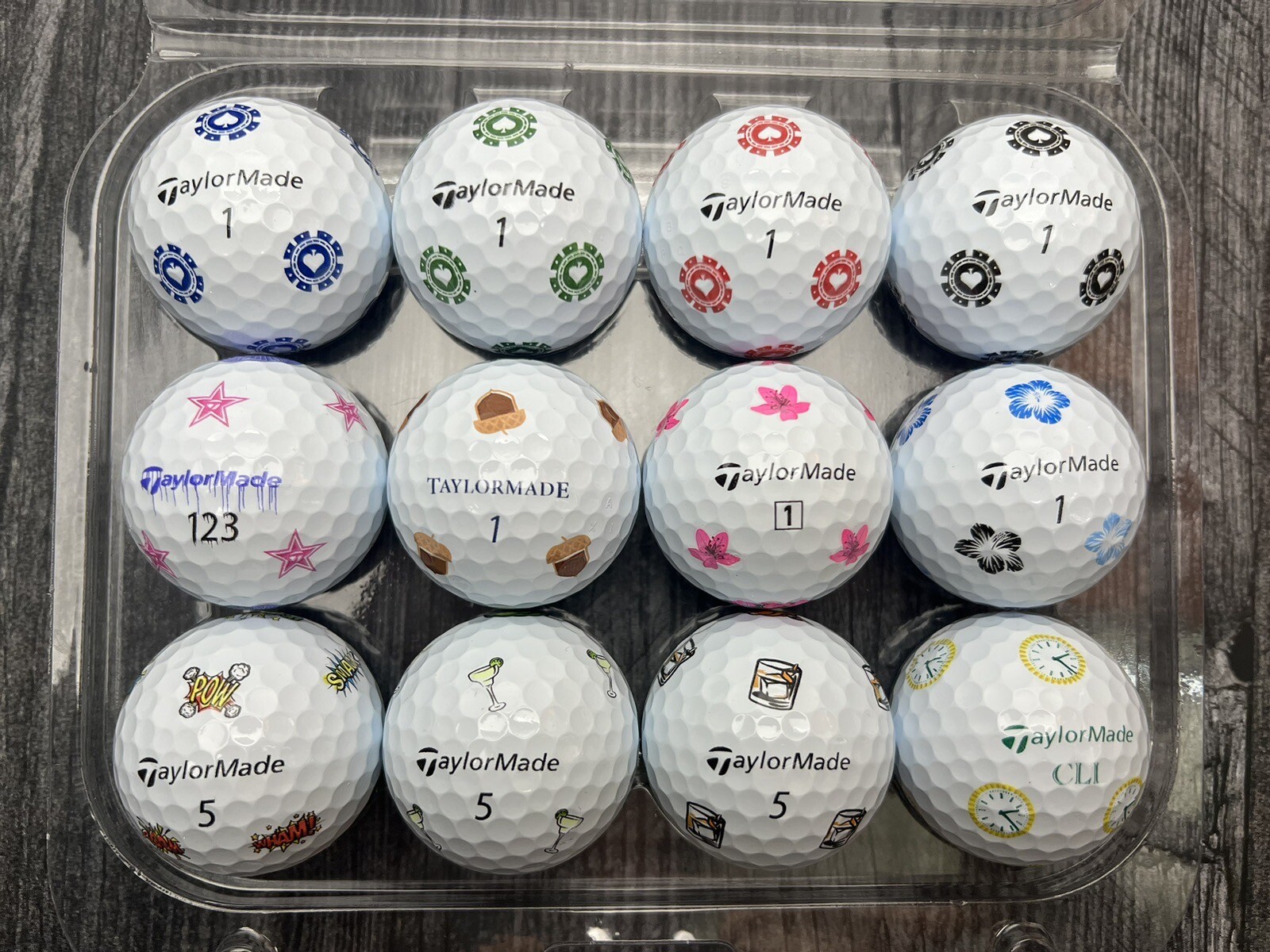 12 Taylormade TP5 Pix Limited Edition 2023 Collectors Logo Golf Balls