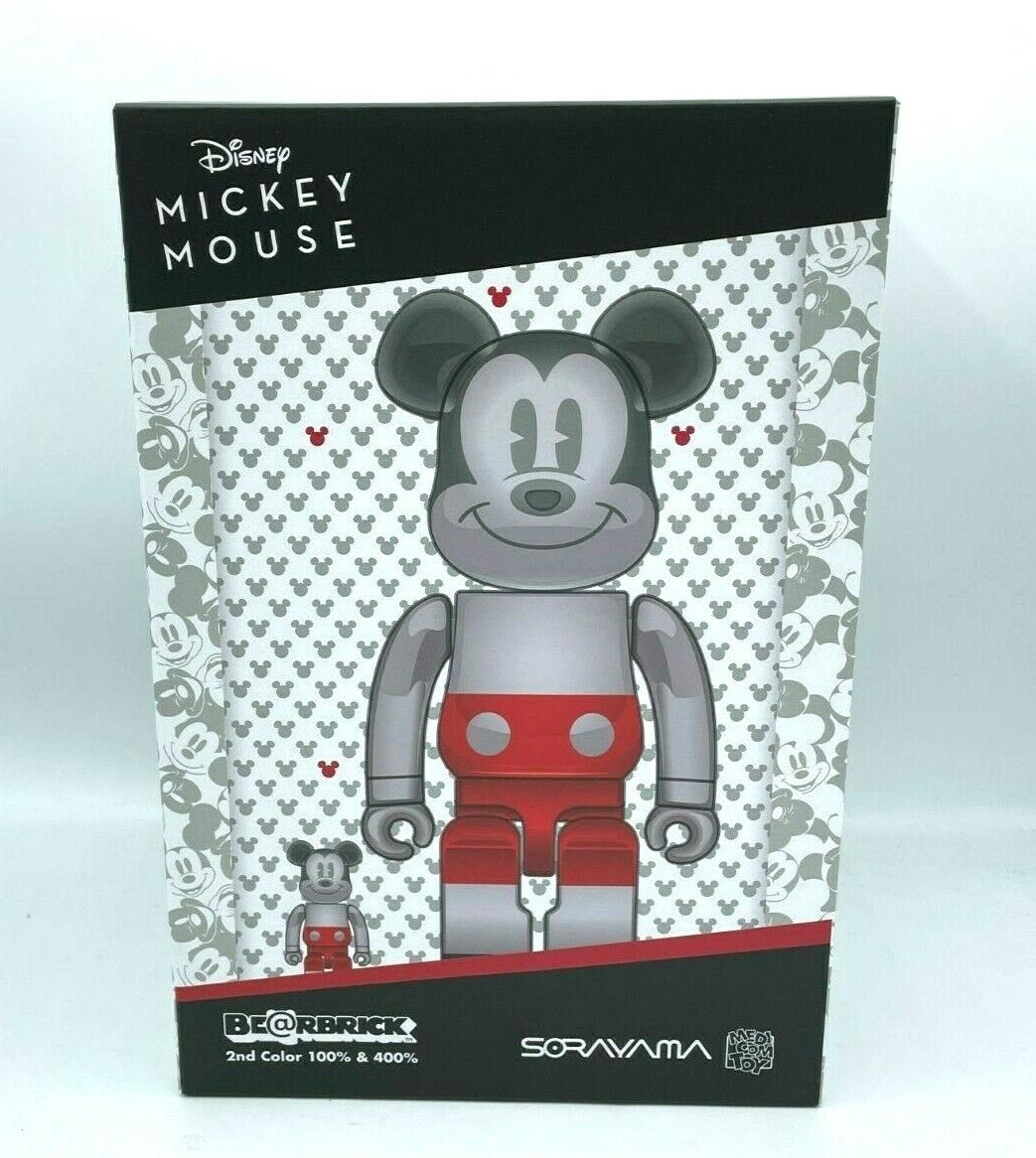 Future Mickey Mouse Sorayama 400% 100% Bearbrick Medicom Future Mickey Mouse Sorayama 400% 100% Bearbrick Medicom