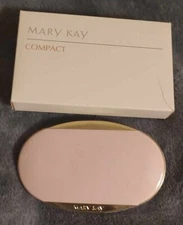 Mary Kay Custom Compact (Pink/Gold) w/ Mirror. Refillable. #4904. New in Box!!!