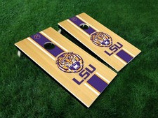 LSU Tigers Cornhole Board Decal Wrap Skin Qty 1 24.25" x 48.25"